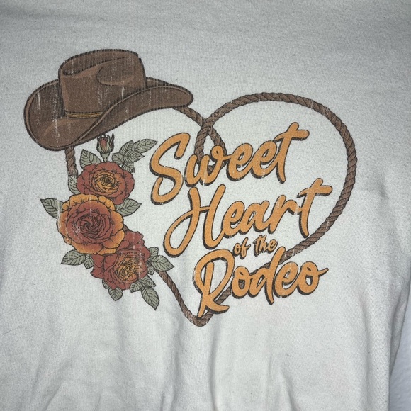 Cream Long Sleeve 'Sweet Heart of the Rodeo' Top - Picture 2 of 3